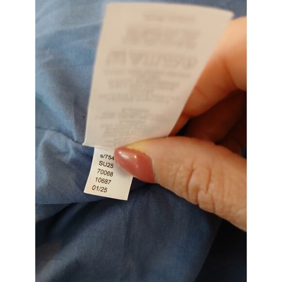 NWT Loft Embroidered Shift dress‎ linen blend sz 12 - Picture 8 of 8